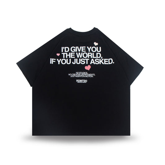 World Tee - Charcoal