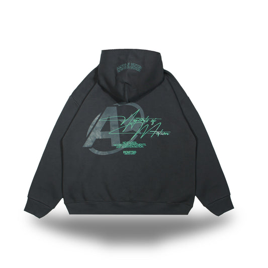 AOM - Cosy Hoodie - Shark Grey